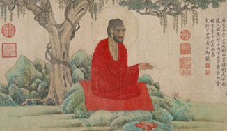赵孟頫红衣罗汉图卷用了什么绘画技巧?