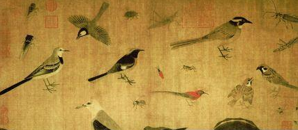 黄筌：五代西蜀时期宫廷画家，绘画上脱去格律而自成一派